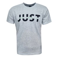 Мъжка тениска "JUST DO FOR IT!" - Сива, 6955